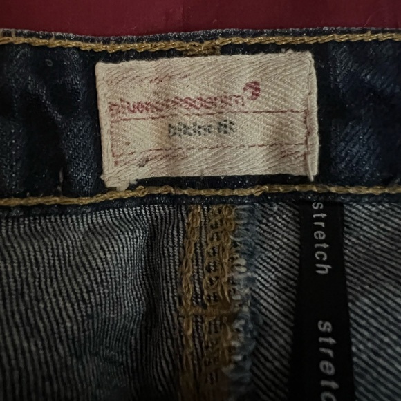 Bluenotes dark denim stretch jeans with flared bottom - Picture 3 of 5